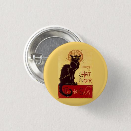 Tournée du Chat Noir, Théophile Steinlen Button (Vorne & Hinten)