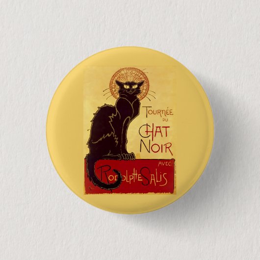 Tournée du Chat Noir, Théophile Steinlen Button (Vorderseite)