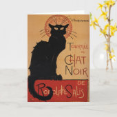 Tournée du Chat Noir, Théophile Steinlen Karte (Gelbe Blume)