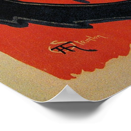 Tournee du Chat Noir Theophile Steinlen Poster (Ecke)