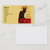 Tournée du Chat Noir, Theophile Steinlen Visitenkarte (Vorne/Hinten)
