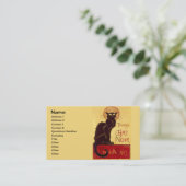 Tournée du Chat Noir, Theophile Steinlen Visitenkarte (Stehend Vorderseite)
