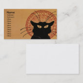 Tournée du Chat Noir, Théophile Steinlen Visitenkarte (Vorne/Hinten)