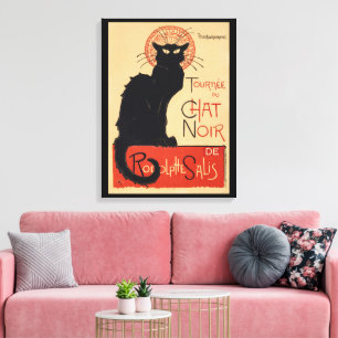 Tournee du Chat Noir Vintag Black Cat Art Nouveau Leinwanddruck