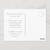 Tournee du Chat Noir Vintag Black Cat Art Nouveau Postkarte (Rückseite)