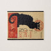 Tournee du Chat Noir Vintag Black Cat Art Nouveau Puzzle (Horizontal)