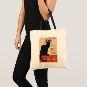 Tournee du Chat Noir Vintage Black Cat Art Nouveau Tragetasche
