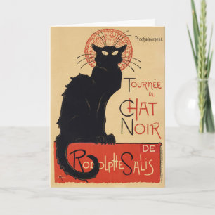 Tournee du Chat Noir, Vintager Jugendstil Karte