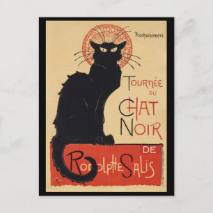 Tournee du Chat Noir, Vintager Jugendstil Postkarte