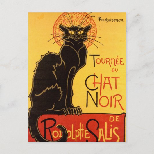 Tournée du Chat Noir - Vintages Plakat Postkarte (Vorderseite)