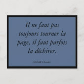 Tourner la page postkarte (Vorderseite)