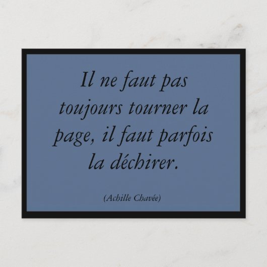 Tourner la page postkarte (Vorderseite)