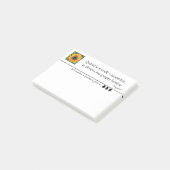 Tournesol éclatante en pixel art post-it klebezettel (angewinkelt)