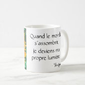 Tournesol Pixel Art Floral Lumineux Kaffeetasse (VorderseiteRechts)