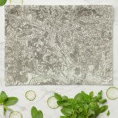 Tournus, Lonsle Saunier Küchentuch (Gefaltet)