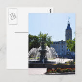 Tourny Water Fountain Parlament Quebec Postcard Postkarte (Vorne/Hinten)