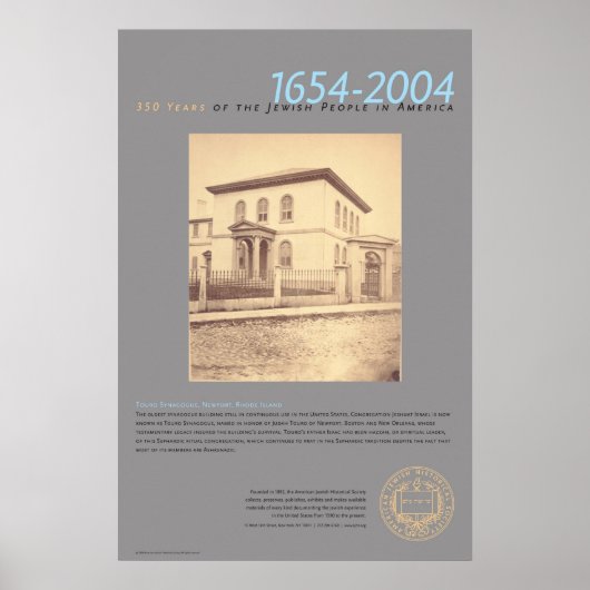 Touro Synagoge, Newport, Rhode Island Poster (Vorne)