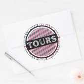 Tours City Pride Emblem – French Identity Runder Aufkleber (Umschlag)