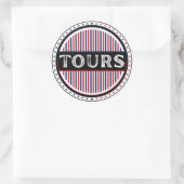 Tours City Pride Emblem – French Identity Runder Aufkleber (Tasche)