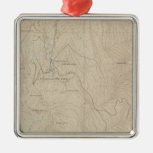 Tourtelotte Park-spezielle Atlas-Karte Ornament Aus Metall