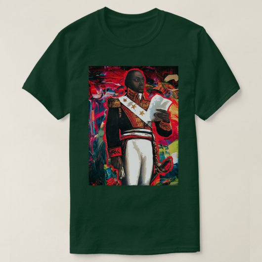Toussaint Louverture Abstrakt T-Shirt (Design vorne)