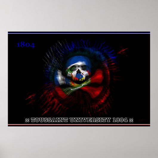 TOUSSAINT UNIVERSITY 1804 POSTER (Vorne)