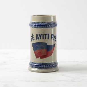Tout Ayisyen Deye Les Grenadiers Retro Emblem Bierglas