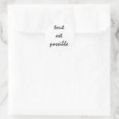 Tout est Möglich Runder Aufkleber (Tasche)