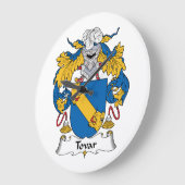 Tovar Familienwappen Große Wanduhr (Winkel)
