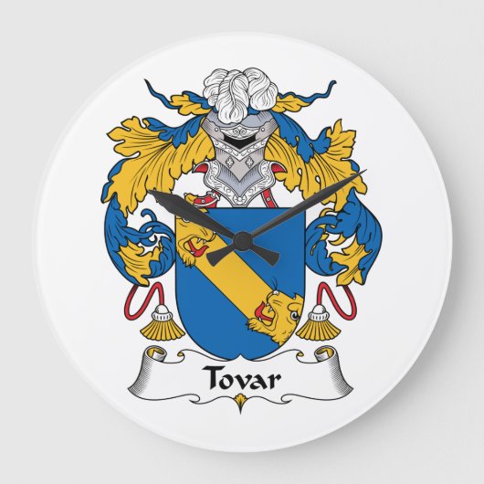 Tovar Familienwappen Große Wanduhr (Vorderseite)