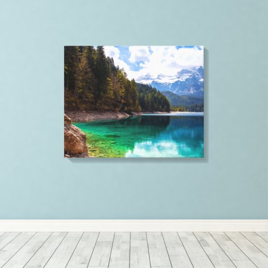 Tovel Lake Leinwanddruck (Insitu (Holzboden))