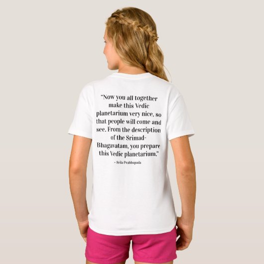 TOVP/Prabhupada doppelseitiges Shirt (Schwarz voll)