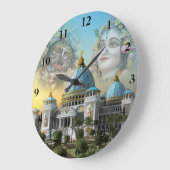 TOVP/Radha Madhava Clock Große Wanduhr (Winkel)