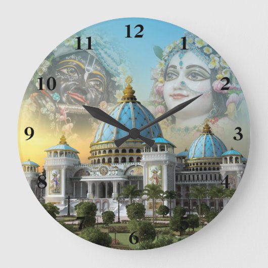 TOVP/Radha Madhava Clock Große Wanduhr (Vorderseite)