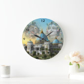 TOVP/Radha Madhava Clock Große Wanduhr (Zuhause)