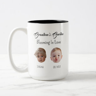 Tow Baby Gesichtsgeschenke für Großvater Großmutte Zweifarbige Tasse