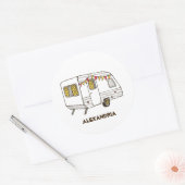 Tow Behind Caravan Camper Personalisiert Stickers (Umschlag)