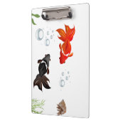 Tow cute koi fish play in water klemmbrett (Links)