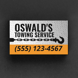 Tow Service Company Beruflich Tow Hook Visitenkarte