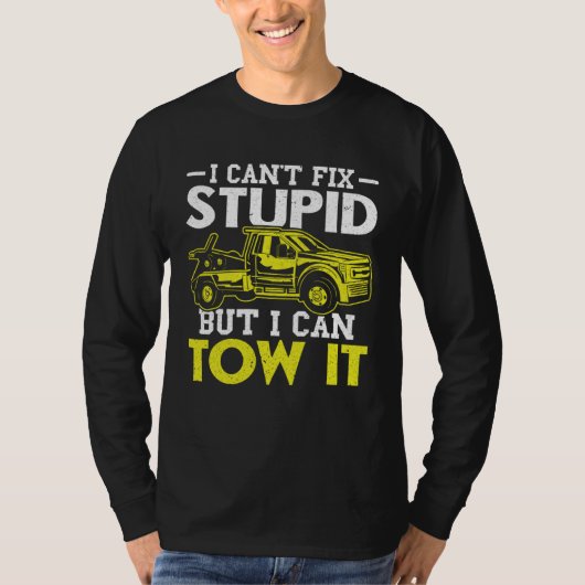 Tow Truck Driver Wrecker Towing T-Shirt (Vorderseite)