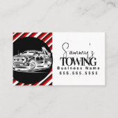 Tow Truck Services QR Code Logo Visitenkarte (Vorderseite)