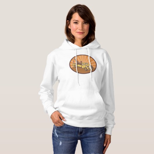 Tow Truck Womens Hoodie (Vorne ganz)