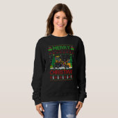 Tow Truck  Xmas Tree Ugly Santa Tow Truck Christma Sweatshirt (Vorne ganz)