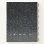 'Towards a Life Well-Written' Tweed Graduation Notizblock (Rückseite)