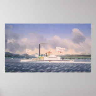 Towboat "John Birkbeck" James Bard Fine Art Poster