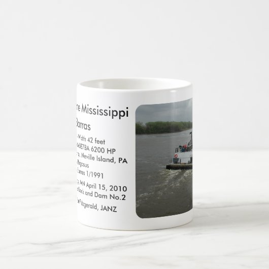 Towboats auf dem Mississippi Kaffeetasse (Mittel)