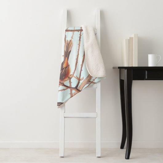 Toweed Bunting Audubon Black and Orange Song Birds Sherpadecke (Beispiel)