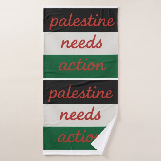 Towel Palestine needs Action Badehandtuch (Badehandtuch)