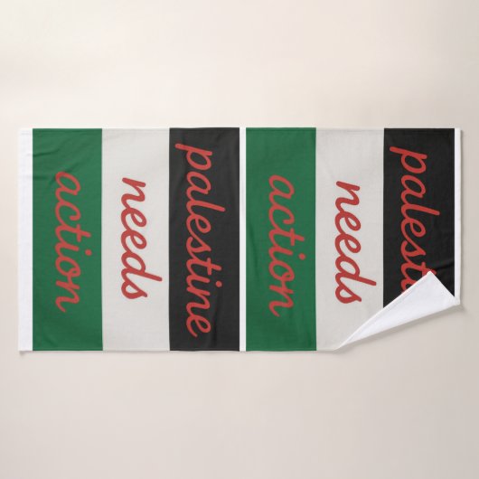 Towel Palestine needs Action Badehandtuch (Badehandtuch)