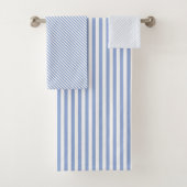 Towel Set - Blue Stripe Patterns (Insitu)